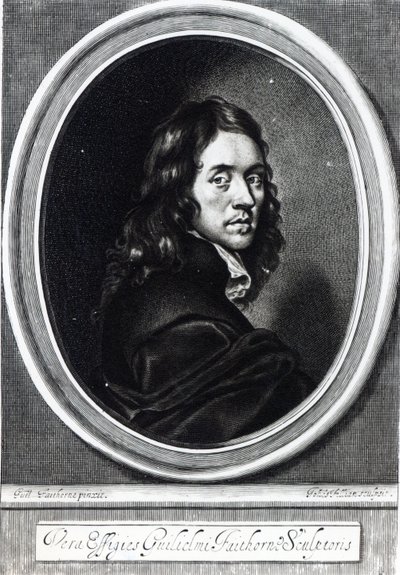 Self Portrait, engraved by John Fillian, c.1658-70 by William Faithorne